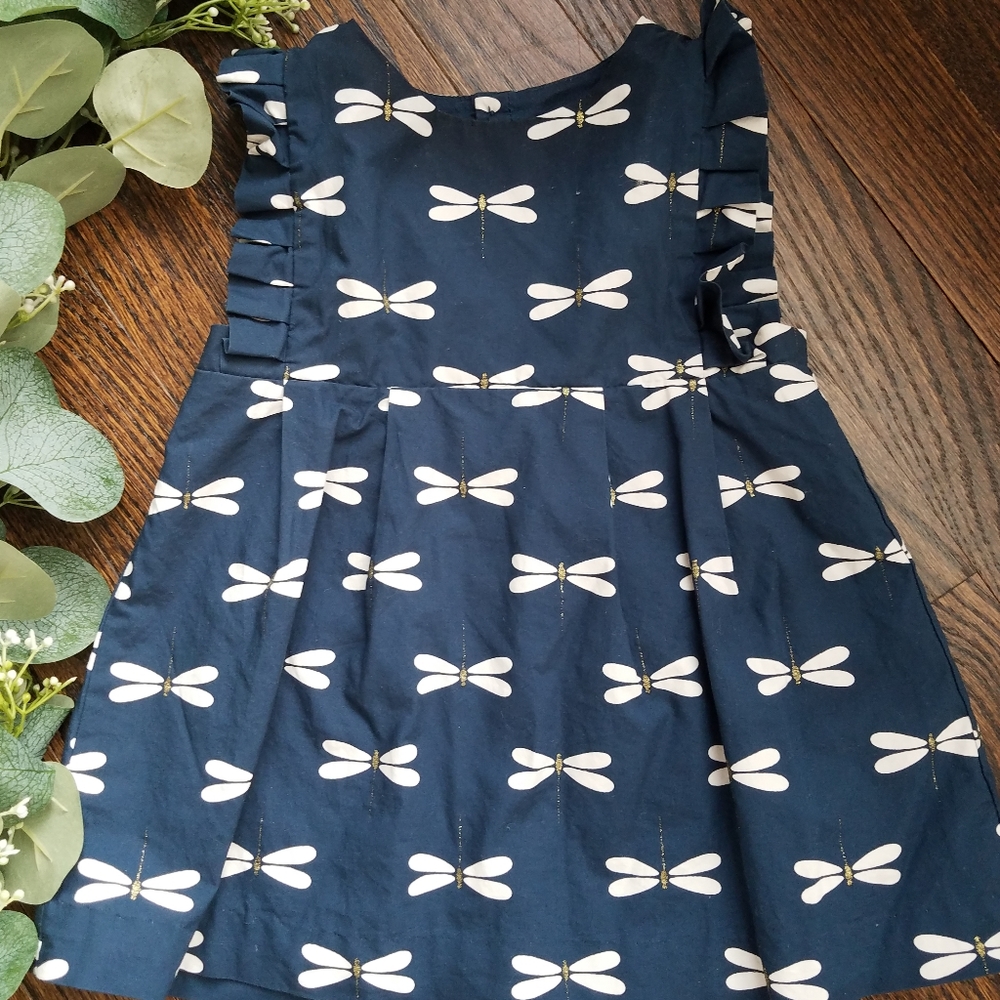 Jacadi Outfit 👗 Navy Dragonfly Dress